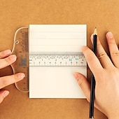 economico Forniture per ufficio-Righello quadrato a T in acrilico trasparente per creazione e disegno di precisione Righello manuale per misurazioni trasparenti da 6 pollici