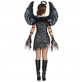 levne Ďáblové a andělé-Padlý anděl předvečer Všech svatých Cosplay kostým Úbory Andělé smrti cosplay Dospělé Dámské Karneval Plesová maškaráda Mardi Gras Párty Plesová maškaráda Jednoduché Halloweenské kostýmy Oblékněte se
