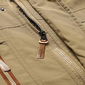 economico Giubbotti e cappotti da uomo-Per uomo Giacca da esterno Giacca cargo Giacca con cappuccio Giacca tattica Esterno Giornaliero Rimovibile Morbido Tasche multiple Primavera &amp; Autunno Liscio Informale Comodo Con cappuccio Standard
