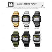 cheap Digital Watches-SKMEI Men Digital Watch Fashion Casual Business Wristwatch Luminous Stopwatch Alarm Clock Countdown Steel TPU Watch