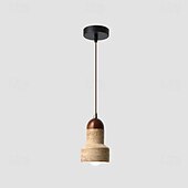 cheap Island Lights-LED Pendant Light Warm White  1-Light Nordic Vintage Stone Hanging Light Restaurant Bar Chandelier Single Head Hanging Lamp for Corridor Aisle Lighting Fixtures 85-265V