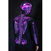 economico Felpe con cappuccio-Zucca Teschio dello scheletro Felpa con cappuccio Per Per uomo Unisex Per adulto Halloween Carnevale Stampa 3D Feste