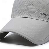 preiswerte Baseballkappe für Herren-Herren Cap Basecap Sonnenhut Kappe Schwarz Weiß Polyester Modisch Brautkleider schlicht Strasse Täglich Buchstabe Einstellbar Sonnenschutz Atmungsaktiv