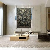 billige Jacquard vevde gobeliner-jacquard vevd billedvev gobelin aubusson veggkunst hengende stor billedvev reproduksjon vevstol bomullsvev kongelig hageblomster belgisk billedvev (uten dusker og stang)