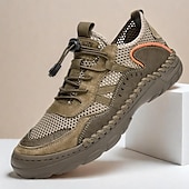 cheap Men&#039;s Sneakers-Men&#039;s Breathable Mesh Outdoor Hiking Shoes - Lightweight, Non-Slip, Quick-Dry Trail Sneakers for Summer Adventures