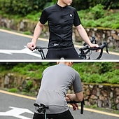 cheap Men's Jerseys-Men's Cycling Jersey Letter &amp; Number Short Sleeve Bike Tee Tshirt Jersey Top with 3 Rear Pockets Mountain Bike MTB Road Bike Cycling Quick Dry Breathable Sports Black White Blue Clothing Apparel