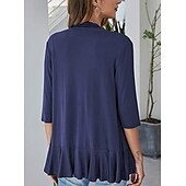 preiswerte Strickjacken und Oberbekleidung-pullover blau mantel