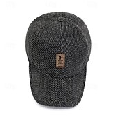 economico Cappellino da baseball da uomo-Per uomo Cappellino da baseball Cappello da sole Cappello da camionista Nero Caffè Poliestere Di tendenza Informale Strada Giornaliero Liscio Regolabile Crema solare Traspirante
