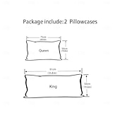 abordables Sábanas y funda de almohada-Juego de 2 fundas de almohada tipo sobre de color liso - incluye dos fundas de almohada - diseño elegante y versátil - tela suave y duradera