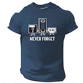  Men's Retro Funny T Shirt Short Sleeve T shirt 3D Print Crew Neck Shirt Vintage Cool Party Holiday Blue Red Green Summer Spring Clothing Apparel S M L XL XXL XXXL