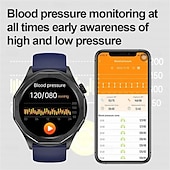 tanie Smartwatche-E480 Inteligentny zegarek 1.43 in Inteligentny zegarek Bluetooth EKG + PPG Monitorowanie temperatury Krokomierz Kompatybilny z Android iOS Damskie Męskie Długi czas czuwania Odbieranie bez użycia rąk