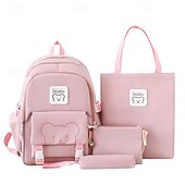economico Borse per libri-zaini per la scuola set di zaini con borsa tote borsa a tracolla astuccio zaino in stile cartone animato regali per il rientro a scuola
