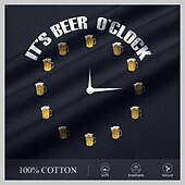 halpa Miesten graafinen T -paita-Miesten Kirjainkuvioitu Oktoberfest-olut T-paita 100% puuvilla Lyhythihainen Graafinen Paita Musta Mukava T-paita Katu Urheilu ja ulkoilu Muotisuunnittelijan vaatteet