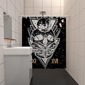 olcso Zuhanyfüggönyök-Zuhanyfüggöny kampókkal 180cm*180cm (70&quot;*70&quot;) poliészter mosható vízálló növény virág mintával fürdőszoba kád dekor