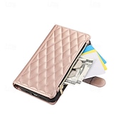 economico Cover per iPhone-telefono Custodia Per Samsung Galaxy iPhone16 iPhone 15 Pro Max Plus iPhone 14 13 12 11 Pro Max Plus Mini Porta carte di credito Con supporto A calamita Cerniera Retrò TPU pelle sintetica