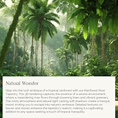 cheap Forest Tapestry-Nature Tropical Forest Hanging Tapestry Wall Art Large Tapestry Mural Decor Photograph Backdrop Blanket Curtain Home Bedroom Living Room Decoration