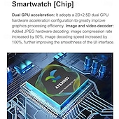 abordables Montres connectées-696 DTWatchX Montre intelligente 1.43 pouce Smartwatch Montre Connectée Bluetooth Podomètre Rappel d&#039;Appel Moniteur de Sommeil Compatible avec Android iOS Femme Hommes Mode Mains-Libres Rappel de