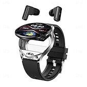 cheap Smart Wristbands-696 T97 Smart Watch 1.39 inch Smart Band Fitness Bracelet Bluetooth Pedometer Call Reminder Sleep Tracker Compatible with Android iOS Men Hands-Free Calls Message Reminder Watches with Earbuds IP 67