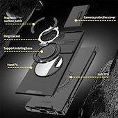 お買い得  サムスン用ケース-S24 S23 S22 S21 ウルトラ プラス A14 A54 A13 S20 FE 用フォンケース バックカバーリングホルダー ショックプルーフ PC