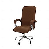 abordables Funda de silla-Fundas para sillas de oficina, funda elástica resistente al agua para silla de computadora con cremallera duradera, ajuste universal, silla con respaldo alto de estilo moderno y simplista