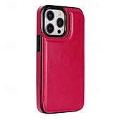 economico Cover per iPhone-telefono Custodia Per iPhone16 iPhone 15 Pro Max Plus iPhone 14 13 12 11 Pro Max Plus Mini SE Per retro Con supporto A calamita Slot per schede Retrò TPU pelle sintetica