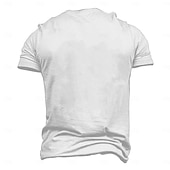 billige Morsomme T-skjorter for menn-Herre Skip Morsom T skjorte Kortermet T skjorte 3D-utskrift Crew-hals Skjorte Årgang Kul Fest Ferie Svart Hvit Rød Sommer Vår Klær S M L XL XXL XXXL