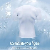 Недорогие Футболки и майки для бега-Муж. Компрессионная футболка Спортивная рубашка Фитнес-рубашка С короткими рукавами Футболка Футболка Повседневные Одежда для спорта и отдыха Лето Пауки