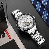abordables Montres mécaniques-FORSINING Hommes Montre Mécanique Extérieur Sportif Mode Montre Bracelet Remontage automatique Lumineux IMPERMÉABLE Décoration Acier Suivre
