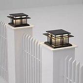 baratos luzes de parede ao ar livre-luz de parede externa led branco quente 35/42 cm 1 luz estilo chinês luzes de coluna à prova d&#039;água luzes de poste de pátio e27 lâmpada de poste de acrílico transparente 110-240v