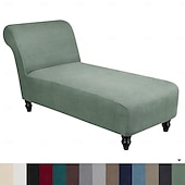 abordables Funda de sofá-Funda para chaise lounge sin brazos, funda elástica para sillón chaise longue, funda suave para sofá reclinable, protector de muebles para mascotas para dormitorio interior