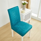 abordables Housse de chaise-Housse de chaise de salle à manger résistante à l&#039;eau pour salle à manger, cuisine, mariage, hôtel, banquet, restaurant - Housses de chaise élastiques anti-salissures, durables et faciles à nettoyer, parfaites