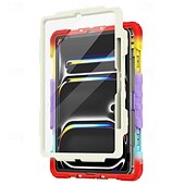 cheap iPad case-Tablet Case Cover For Apple iPad Air 11&quot;(2024) iPad Air 13&quot;(2024) iPad Pro 11&quot;(2024) iPad Pro 13&quot;(2024) Portable Handle Pencil Holder Camouflage Armor PC Silicone