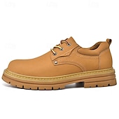 abordables Bottes de travail-bottes de travail marron durables pour hommes, élégantes et confortables à porter au quotidien
