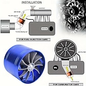 tanie Narzędzia do naprawy pojazdu-adapter turbosprężarki oszczędzanie paliwa przepustnica wlotu paliwa zmodyfikowany akcelerator wentylator wlotu paliwa konwerter turbosprężarki suv