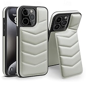 お買い得  iPhone用ケース-電話 ケース 用途 iPhone 16 iPhone 15 プロマックスプラス iPhone 14 13 12 11 Pro Max Plus バックカバー スタンド付き 磁石バックル ワイヤレス充電をサポート レトロ風 TPU PC PUレザー