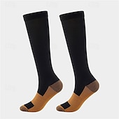 economico Calzini da corsa-Calze a compressione Calze sportive Calzini da corsa 1 paio Color Block Per donna Calzini a tubo Traspirante Comodo Allenamento in palestra Pallacanestro Corsa Jogging Ciclismo Gli sport Color Block