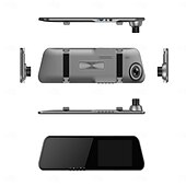 billige Bil-DVR-L1043 1080p Nytt Design / HD / med bakkamera Bil DVR 170 grader Bred vinkel 4 tommers IPS Dash Cam med Nattsyn / G-Sensor / Parkeringsmodus 4 infrarøde LED Bilopptaker