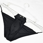 levne Pánské spodní prádlo-Pánské 1 ks Sexy kalhotky Boxerky Slátanina Polyester Prodyšné Yumuşak Pohodlné Barevné bloky Střední vzestup Černá Bílá