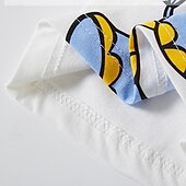 billige T -skjorter og skjorter-Barn 3D Grafisk Elefant T-skjorte Kortermet Sommer Mote Grunnleggende Barn 4-8 år Crew-hals utendørs Avslappet Daglig Normal
