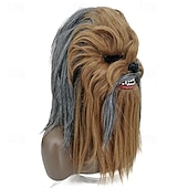 levne Maska-Monsters Chewbacca Maska Plná hlava Dospělé Unisex Strašidelný kostým Pohyblivá čelist Výkon Párty Karneval Jednoduchý karnevalový kostým