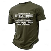 お買い得  メンズグラフィックTシャツ-男性用面白いグラフィックTシャツ「私はそのちっぽけなものを持っていない」皮肉なショートスリーブTシャツ