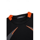cheap Men&#039;s Active Tees &amp; Tanks-Men&#039;s Compression Shirt Running Shirt Short Sleeve Tee Tshirt Athletic Athleisure Summer Breathable Moisture Wicking Soft Fitness Running Walking Sportswear Activewear Solid Colored Dark Grey Black