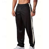 cheap Sweatpants-Men&#039;s Sweatpants Trousers Straight Leg Sweatpants Patchwork Pocket Elastic Waist Color Block Comfort Sports Outdoor Daily Fashion Casual Black Wine Micro-elastic