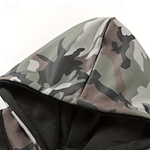 billiga bashuvtröjor för män-Herr Huvtröja Svart Huva Färgblock Kamuflasje Lappverk Ficka Sport &amp; Utomhus Dagligen Helgdag Streetwear Grundläggande Ledigt Vår &amp; Höst Kläder Pull Tröjor