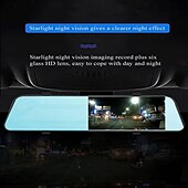 abordables DVR pour voiture-L1039 1080p Nouveau design / HD / avec caméra arrière DVR de voiture 170 Degrés Grand angle 3 pouce IPS Dash Cam avec Wi-Fi / Vision nocturne / G-Sensor 4 LED infrarouge Enregistreur de voiture