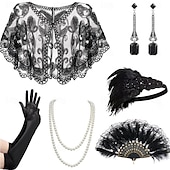 levne Šály a šátky-20. léta 20. století Velký Gatsby Úbory Bubenová čelenka Velký Gatsby Svatební host Bez límce Dámské předvečer Všech svatých Karneval Plesová maškaráda Párty Plesová maškaráda Svatební hostina Dospělé