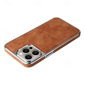 זול נרתיקים לאייפון-טלפון מגן עבור אייפון 16 iPhone 15 Pro Max iPhone 14 Pro Max אייפון 13 פרו מקס כיסוי אחורי תמיכה בטעינה אלחוטית עמיד בזעזועים TPU צפוי עור PU