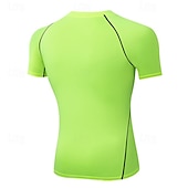 cheap Running Tee &amp; Tank Tops-Men&#039;s Compression Shirt Athletic Shirt Gym Shirt Fitness Shirt Short Sleeve Tee Tshirt Casual Athleisure Breathable Quick Dry Soft Fitness Gym Workout Running Sportswear Activewear Black White Red