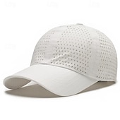 billiga Baseballkeps herr-Herr Basebollkeps Solhatt Trucker Hat Svart Vit Polyester Mode Ledigt Gata Dagligen Slät Justerbara Solskyddskräm Andningsfunktion