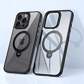 お買い得  iPhone用ケース-電話 ケース 用途 iPhone 16 iPhone 15 プロマックスプラス iPhone 14 13 12 Pro Max Plus バックカバー スタンド付き クリア 耐衝撃 TPU メタル
